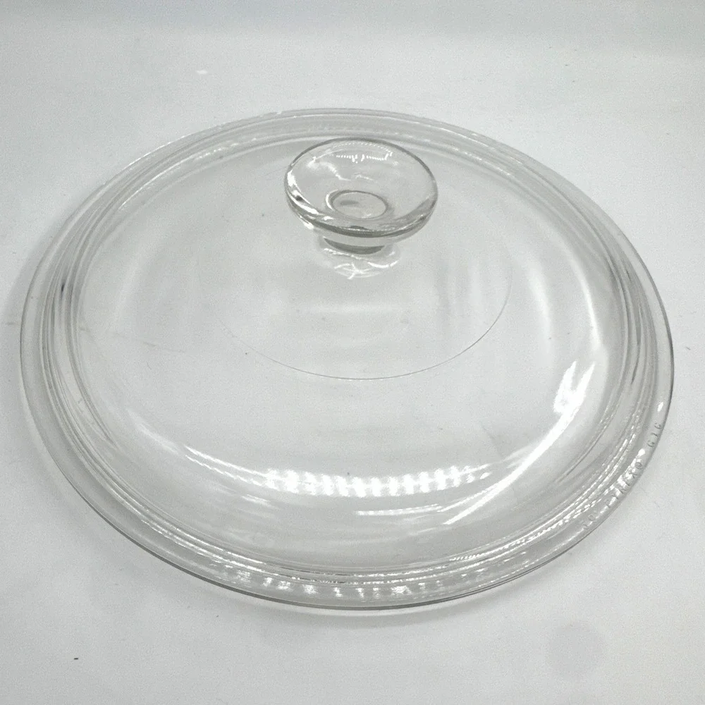 Pyrex Clear Round Glass Replacement Lid G1C No Chips Excellent Condition